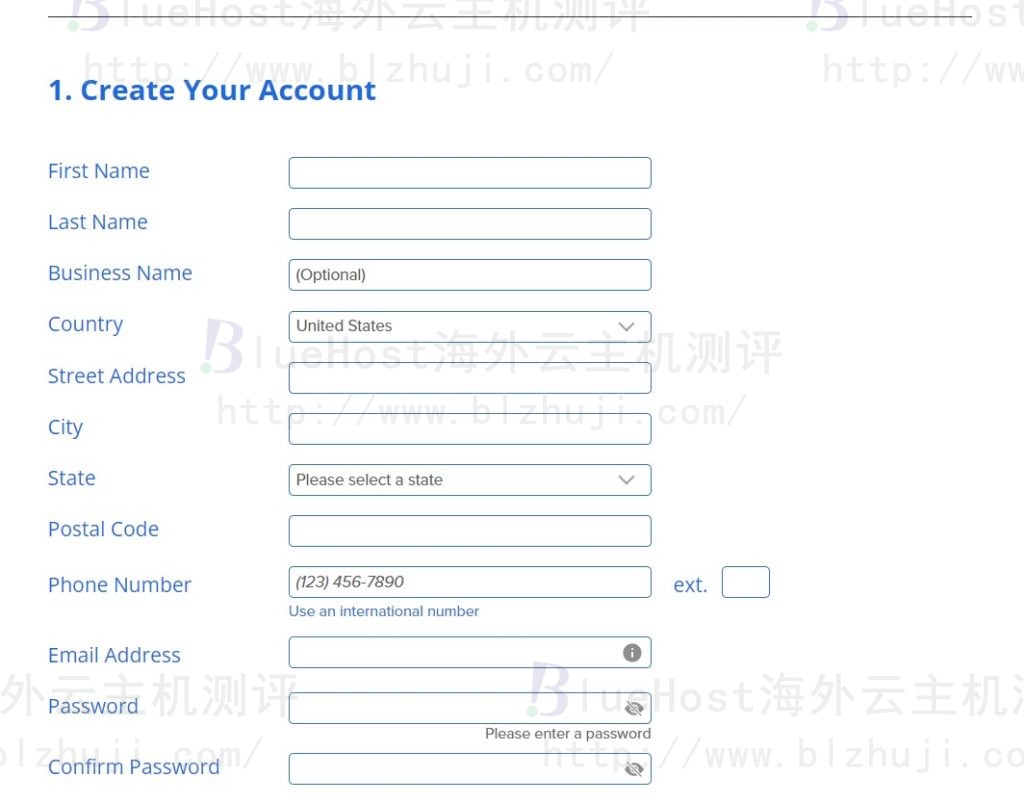 BlueHost WordPress主机/美国主机购买教程