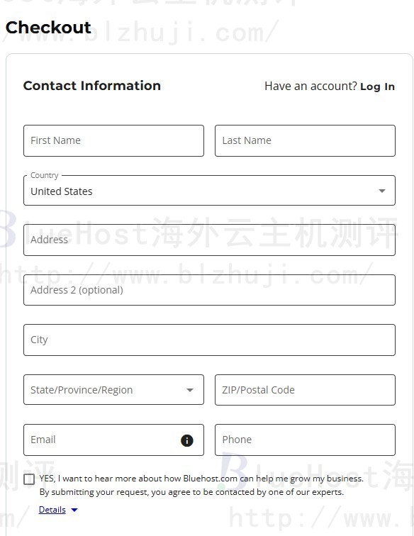 BlueHost海外云主机