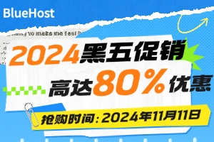 BlueHost2024黑五促销