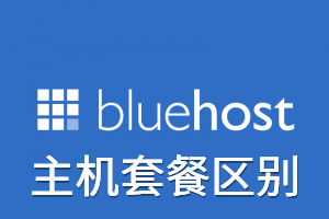 BlueHost主机套餐区别